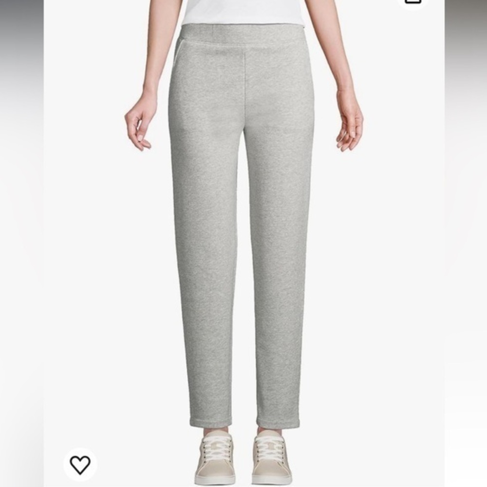 Land’s End heather gray serious sweats pants size L